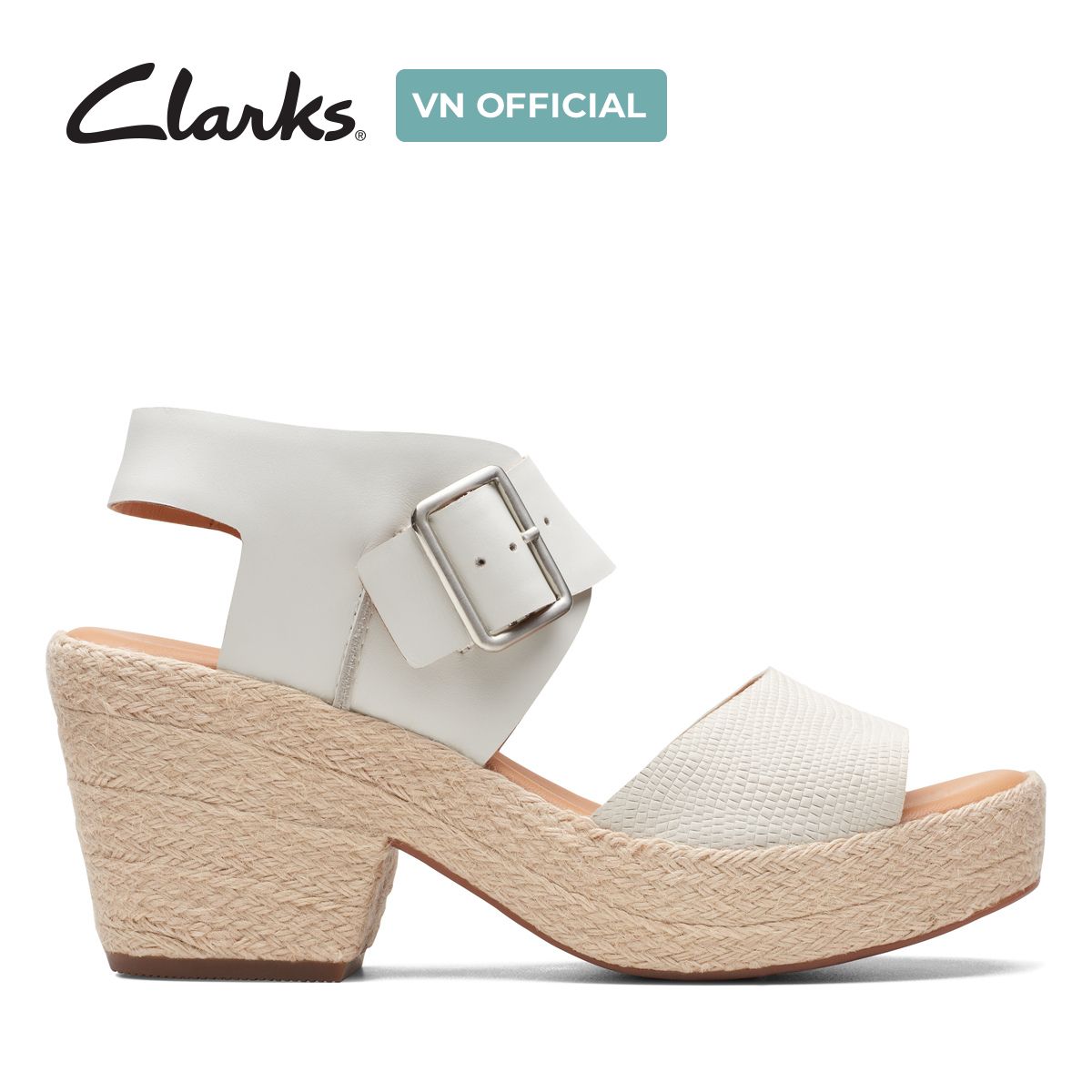  Giày Xăng Đan Đế Xuồng Da Nữ Clarks - KimmeiHi Strap 