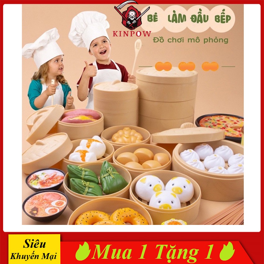 Đồ chơi nấu ăn kinpow dimsum nhiều chi tiết cho bé thỏa sức đam mê chăm sóc gia đình