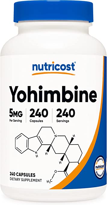 Nutricost Yohimbine HCL 5mg - Viên uống hỗ trợ giảm cân