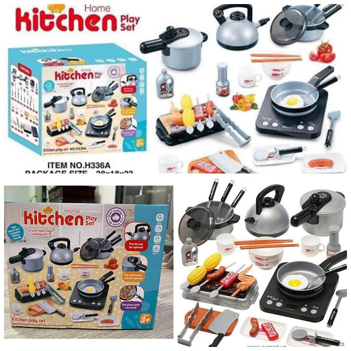 Bộ Đồ Chơi Kitchen - Bếp nấu ăn - 36 món - Bộ đồ chơi bếp nồi nấu ăn nhà bếp cho bé yêu