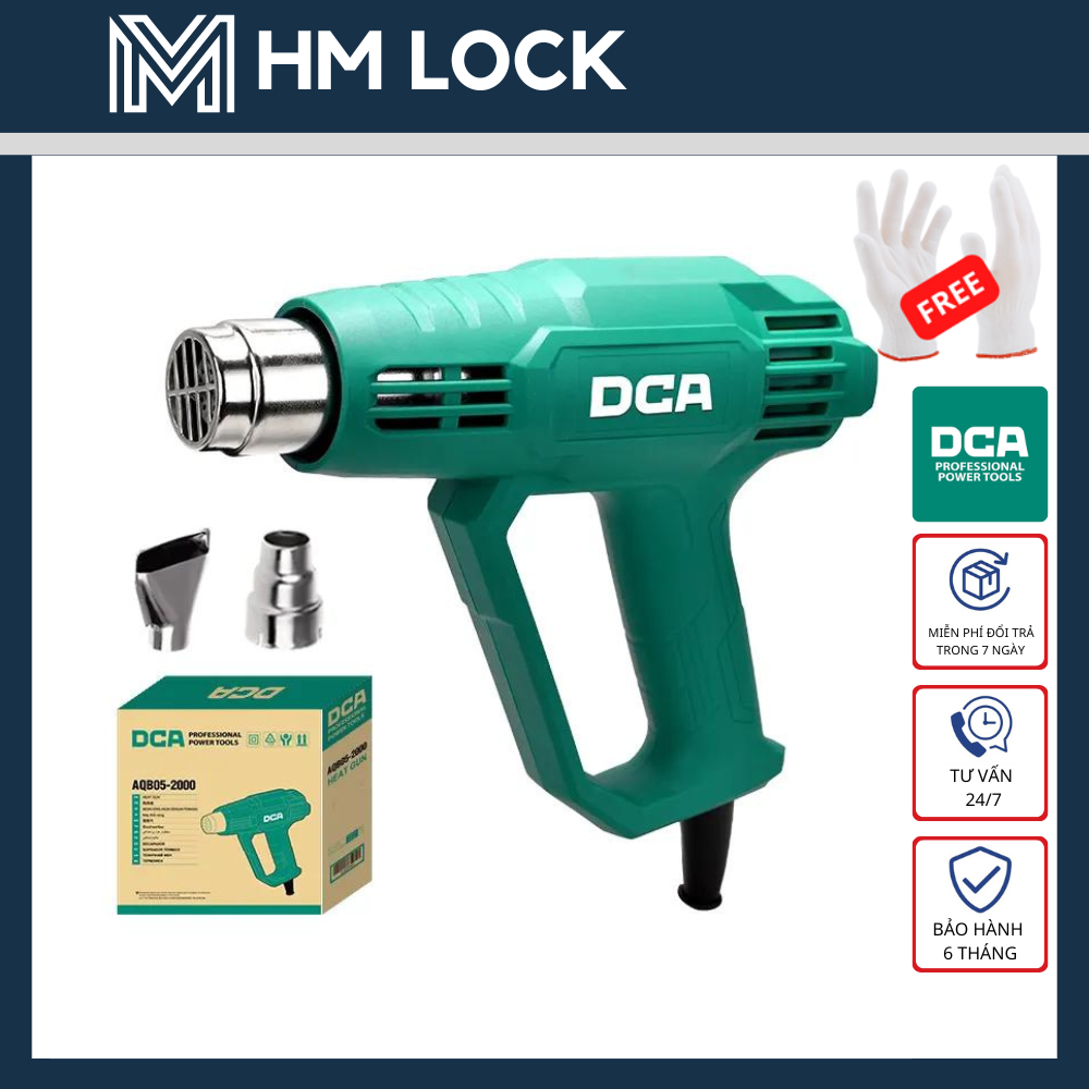 Máy thổi nhiệt dca 2000w dùng điện 220v - hàng chuyên nghiệp - hàng chính hãng - aqb05-2000