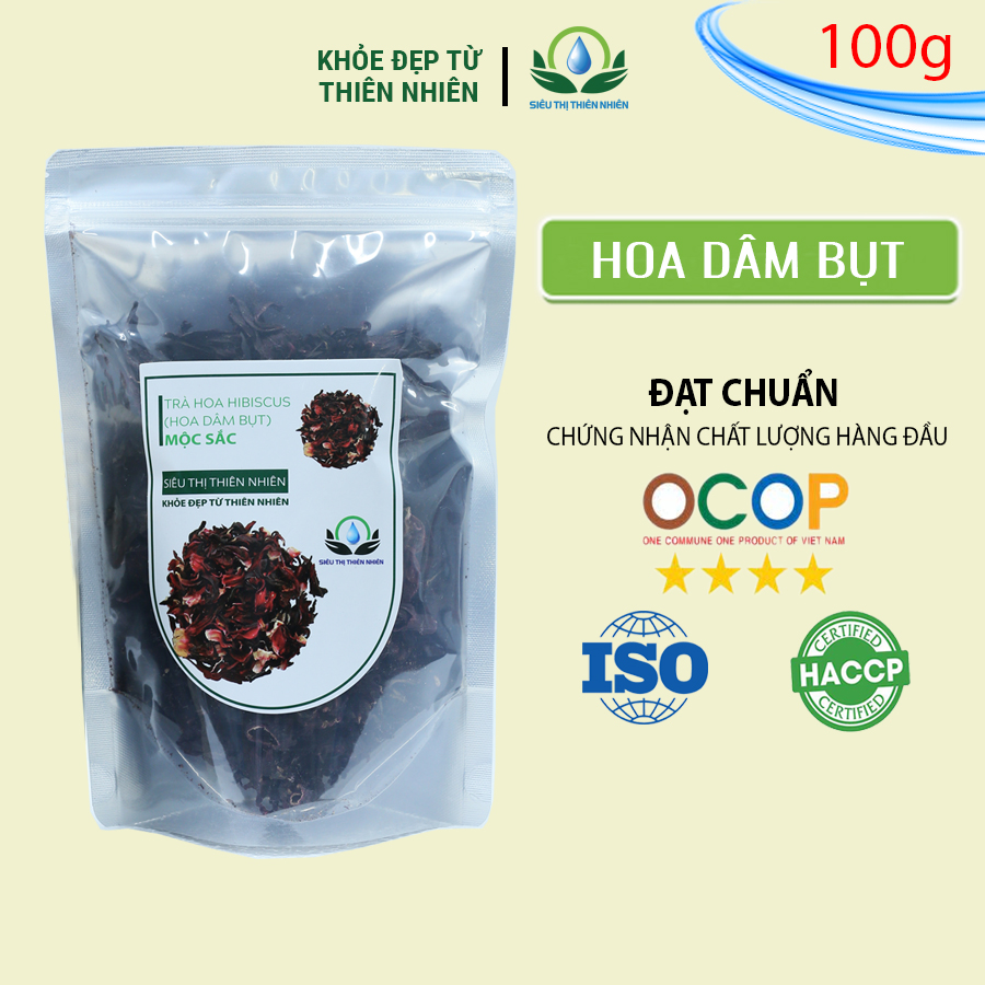 Trà hoa dâm bụt mộc sắc gói 100g
