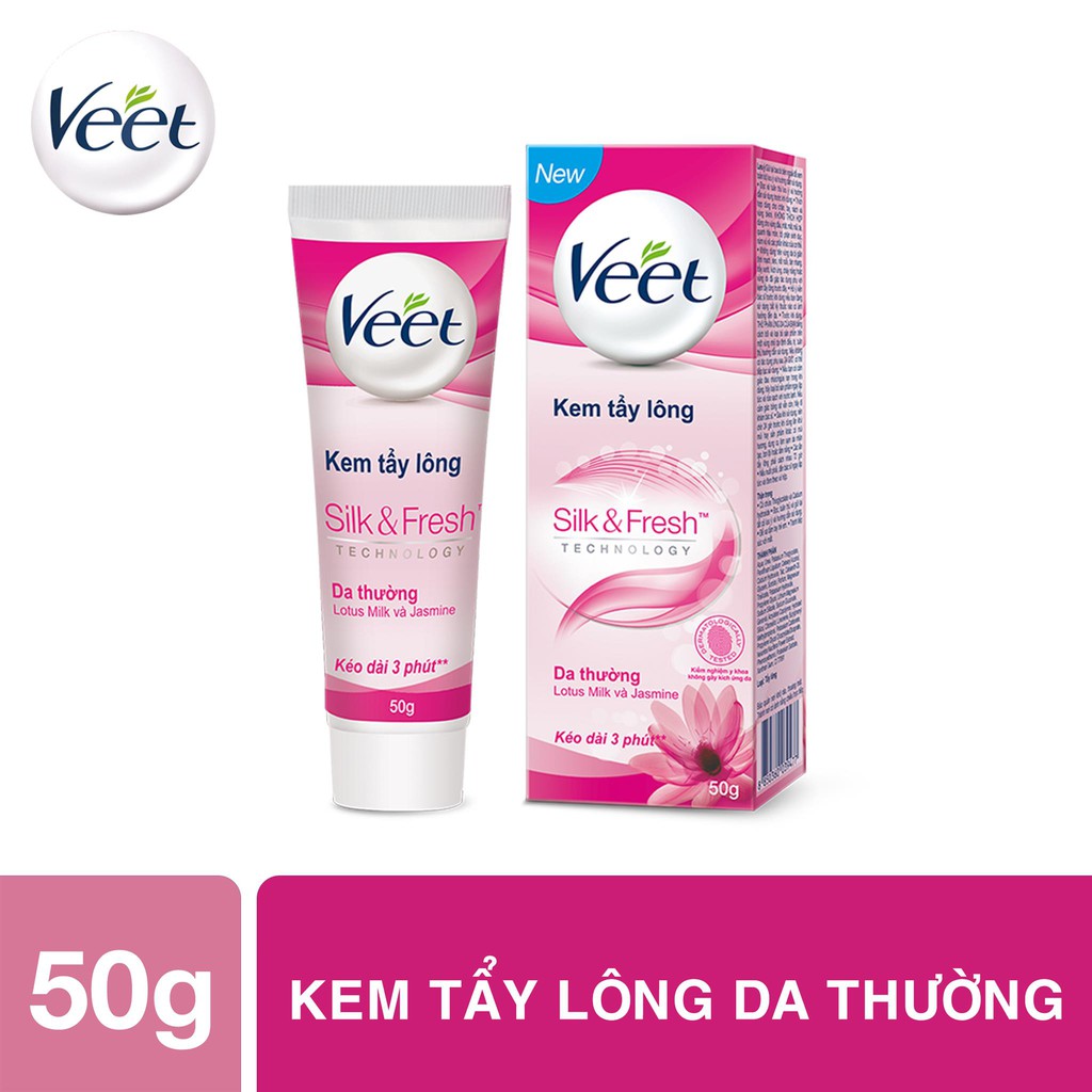 KEM TẨY LÔNG VEET DÀNH CHO DA THƯỜNG 50G( hàng chính hãng phân phối bởi cty DKSH Việt Nam)