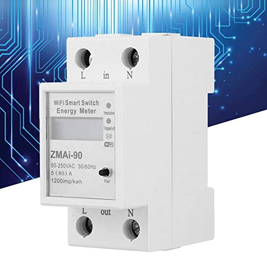 Công tơ điện tử wifi bật tắt điện từ xa, Công tơ điện tuya 60A
