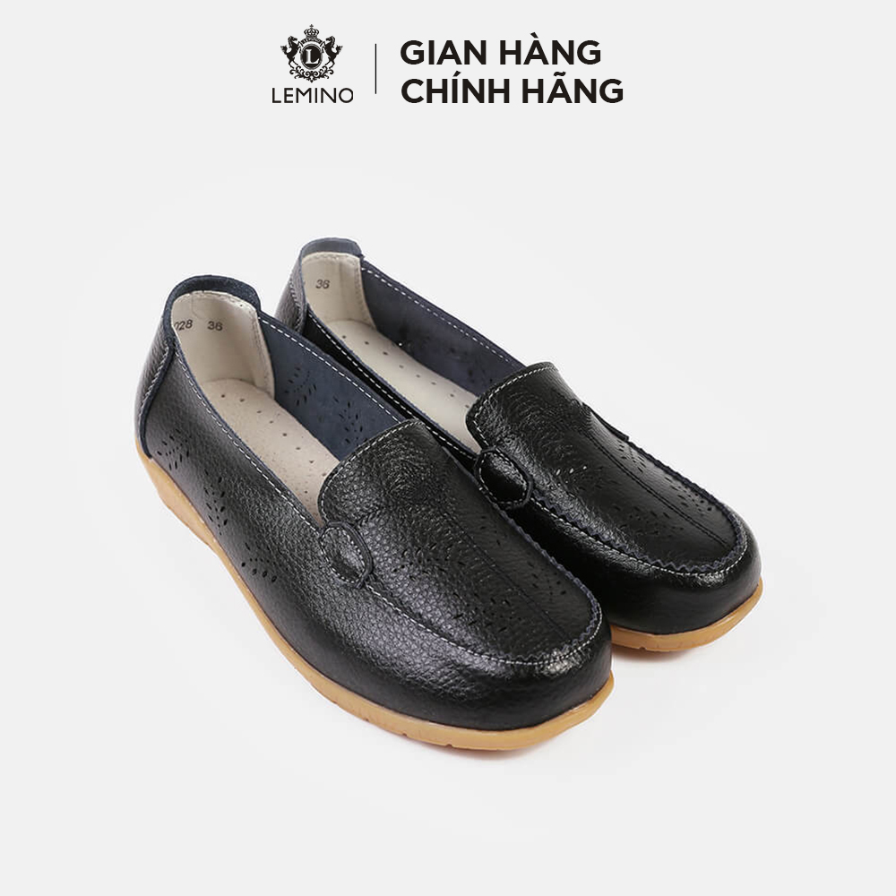 Giày nữ moccasins le by lemino lb63028