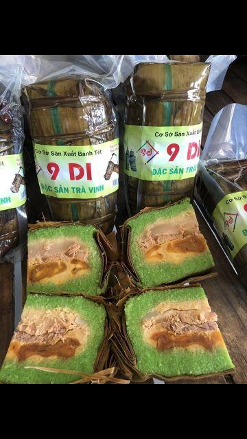 BÁNH TÉT TRÀ CUÔN ,ĐẶC SẢN Trà VINH( bánh tét lá ngót 1 đòn 1kg)