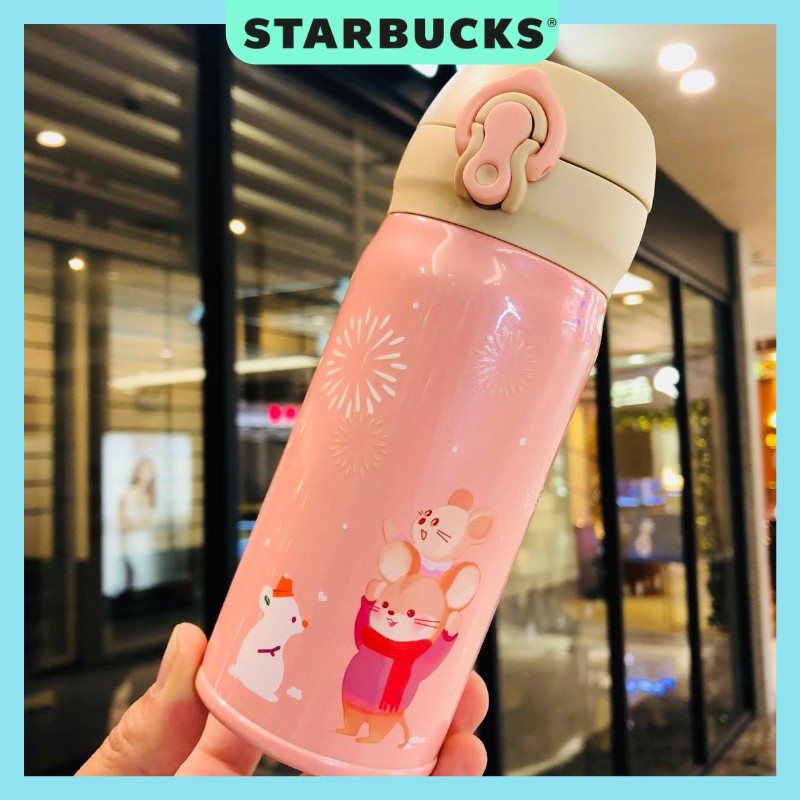 Bình nước giữ nhiệt starbucks x thermos mouse 2020 dung tích 355ml