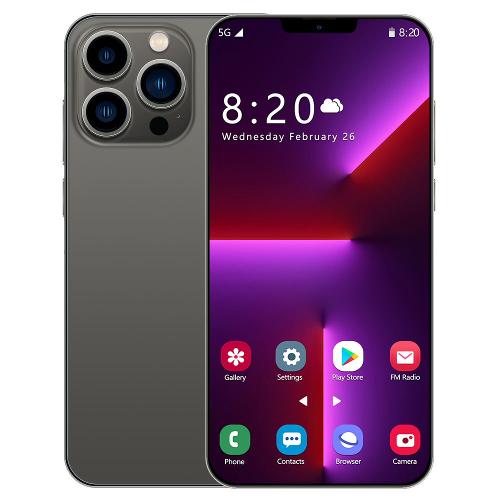 lphon 13 promax chính hãng Điện thoại thông minh màn hình 6.1 inch Full HD Điện thoại hai sim 1 + 8GB Bộ nhớ Điện thoại di động 5.0 + 3.0MP Camera HD Pin 3000mAh Android Điện thoại di động Murah gốc