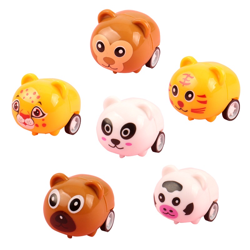 Đồ chơi xe thú mini chạy cót siêu đáng yêu cho bé TCM