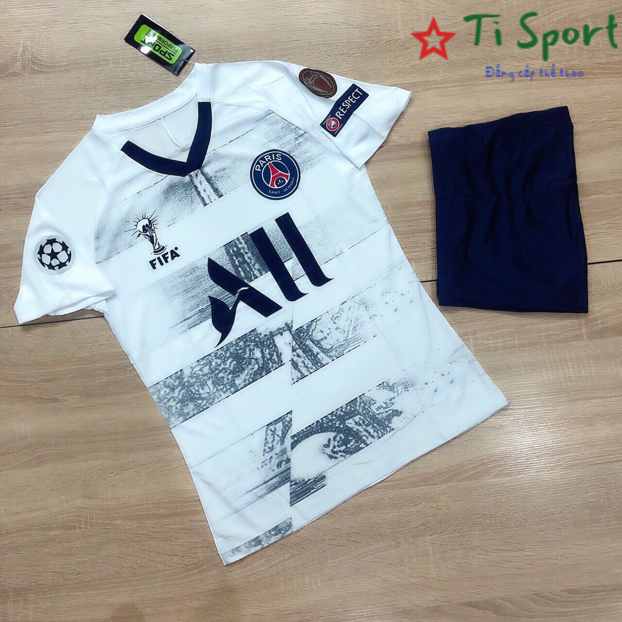 Áo bóng đá clb paris saint-germain f.c-mẫu mới 2021-trắng- thun thái cao cấp