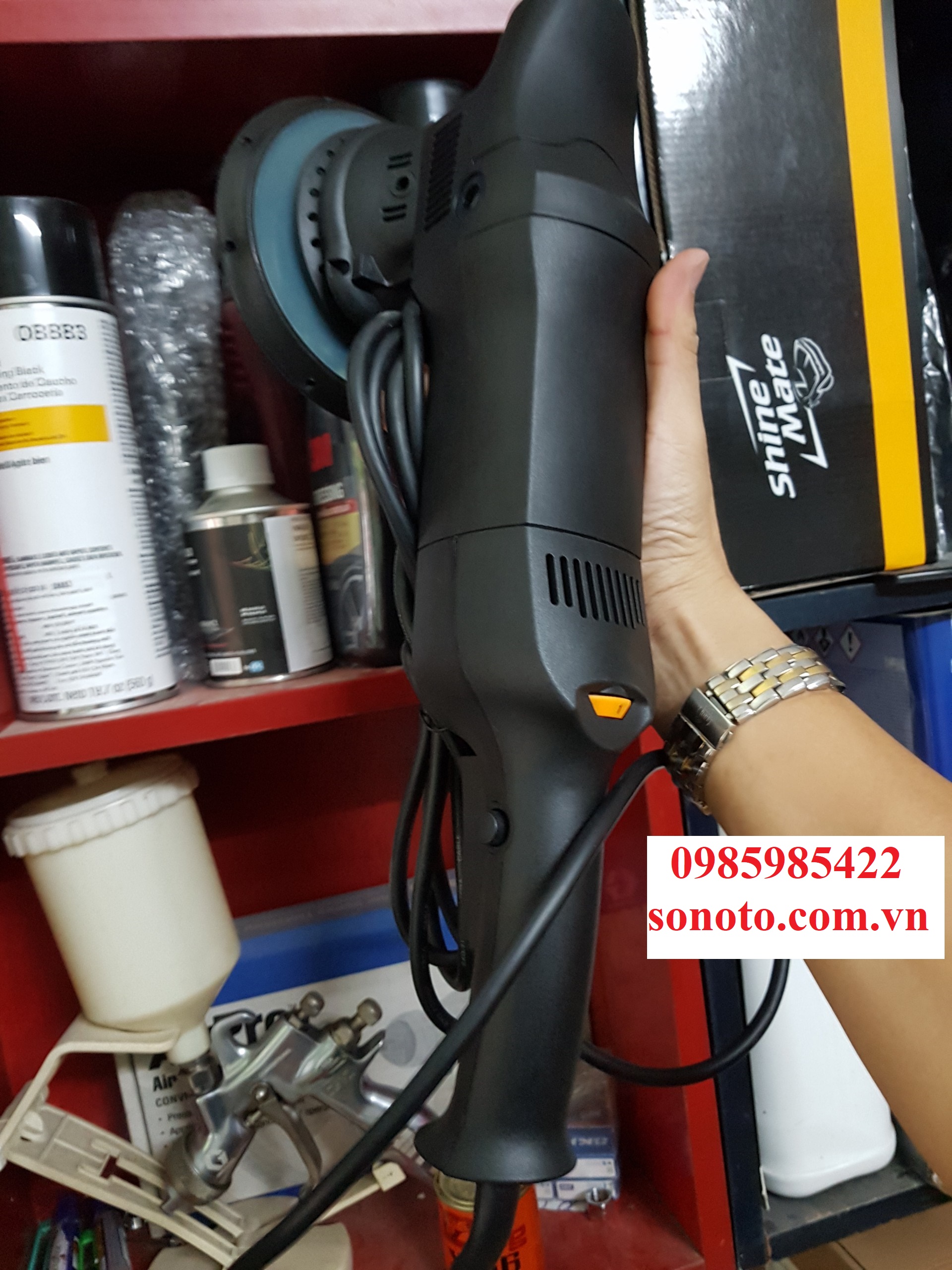 Máy đánh bóng lệch tâm stormer 150mm 1200w, máy đánh bóng không để lại vết xoáy sonquangphu422