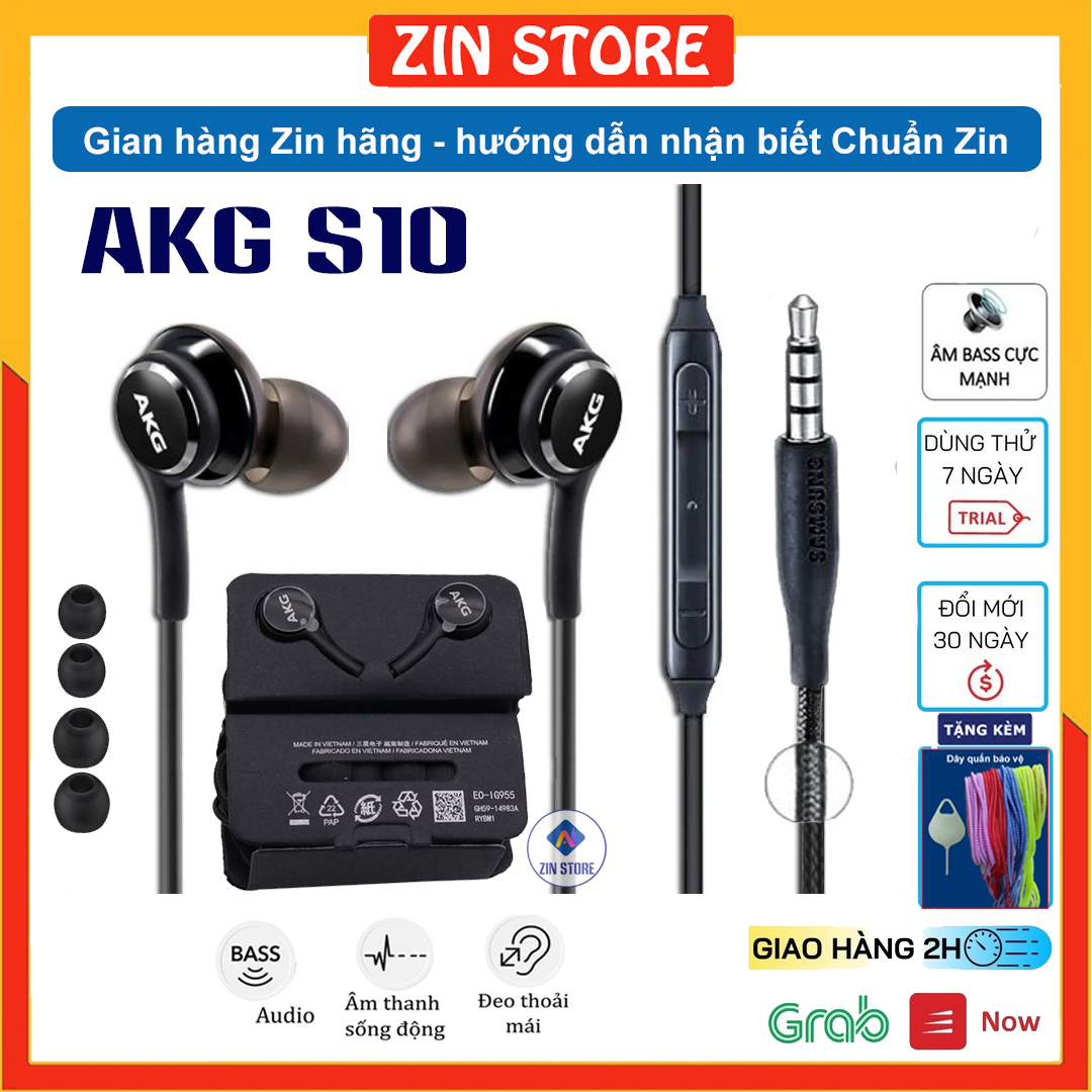 Tai nghe AKG S10, Samsung Note 9 Chuẩn Zin Máy, Nguyên SEAL - BH 2 năm