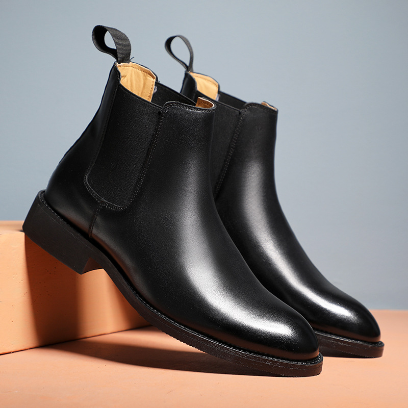 Giày chelsea boot da bò cao cấp