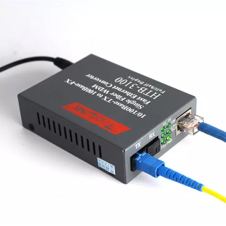 Converter quang💥💥 bộ chuyển đổi quang điện netlink htb 3100 ab 25km, cặp 2 converter quang