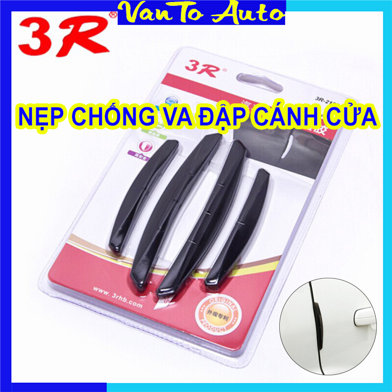 Bộ 4 Nẹp Chống Va Đập Cửa Ô Tô 3R - Nẹp Chống Va Đập, Chống Trầy Xước Cánh Cửa Ô Tô 3R - Nẹp Chống Va Đập Ô Tô 3R