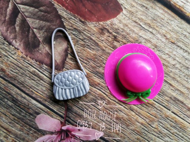 Bộ 2 phụ kiện thể thao nón vợt cho búp bê Barbie