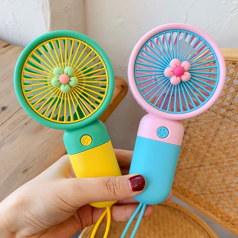 Quạt cầm tay mini, quạt tích điện dễ thương siêu mạnh
