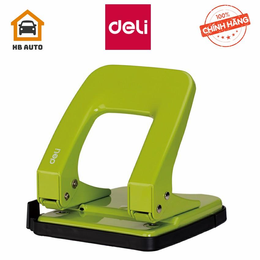 Bấm lỗ giấy deli 138 35 tờ vỏ kim loại spcc bền đẹp