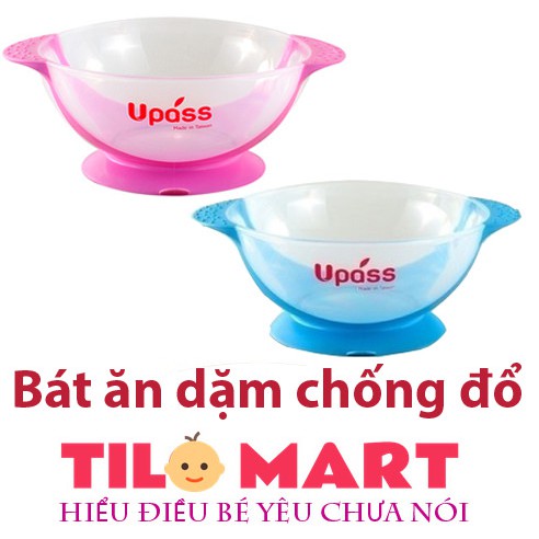 [HCM]Bát ăn dặm có đế hút chân không chống đổ UPASS