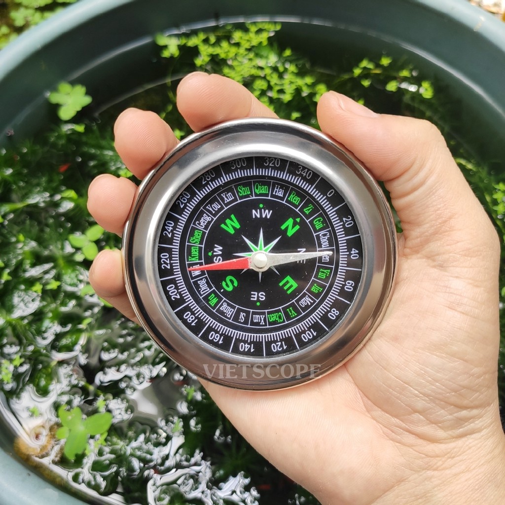 La bàn điều hướng bằng thép không gỉ cỡ lớn 60mm