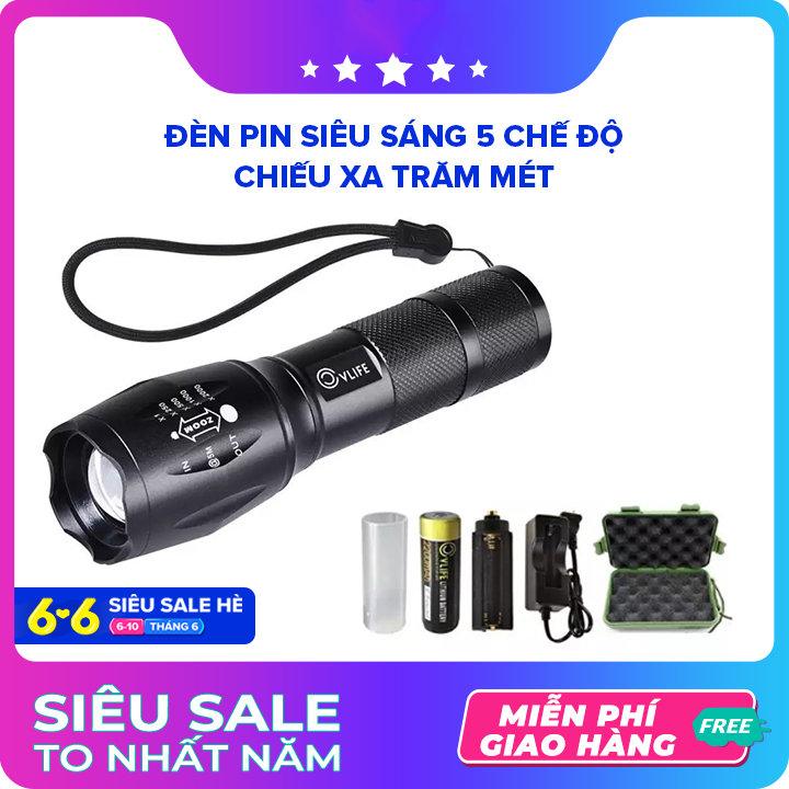 [HCM]Đèn Pin Siêu Sáng Đặc Chủng - Chiếu Xa. Siêu Bền. Giá Tốt- Đèn Pin Xml T6 Hàng Chuẩn Giá Rẻ Tại Kho Tiết Kiệm Chi Phí-Đèn pin siêu sáng Ultrafire XML T6 ĐÈN PIN SIÊU SÁNG CHIẾU XA 1000M