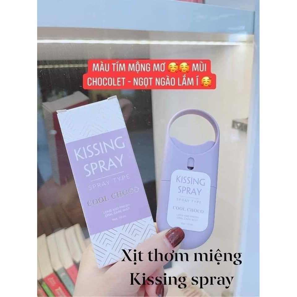 [HCM]Xịt Thơm Miệng love spray- kissing spray TIỆN LỢI ( Màu Socola) 10ml