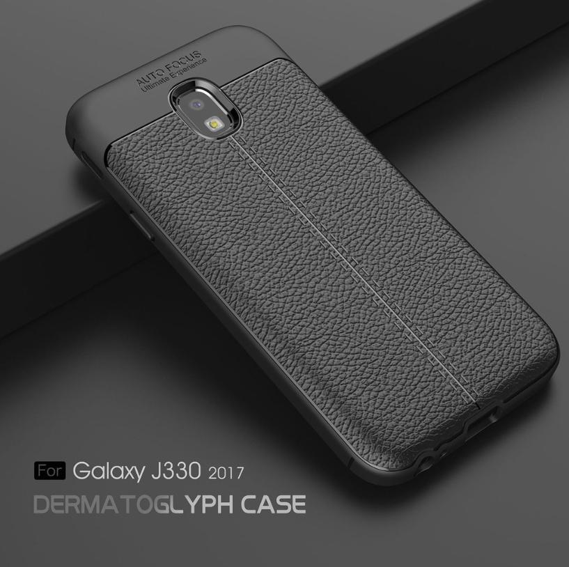 Ốp lưng Samsung J3 Pro 2017 silicon da, chống sốc Auto Focus-vyvyshop