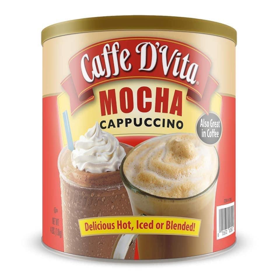 [HCM]BỘT CÀ PHÊ HOÀ TAN CAFFE DVITA MOCHA CAPPUCCINO 18KG - USA