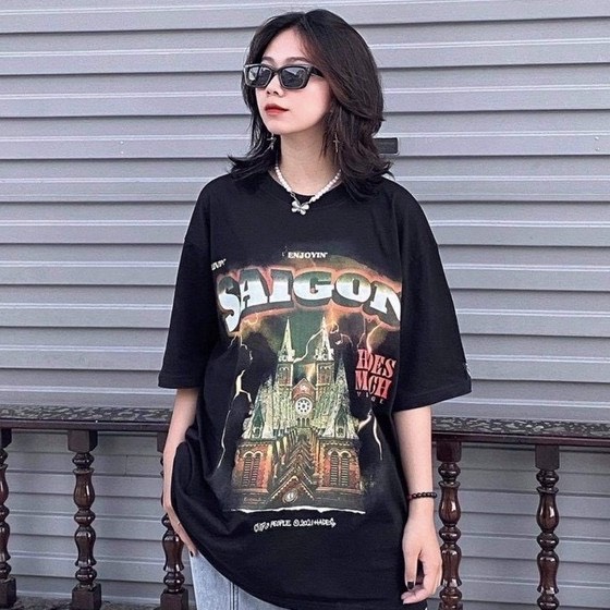 Áo thun local brand hades sài gòn nam nữ tay lỡ unisex