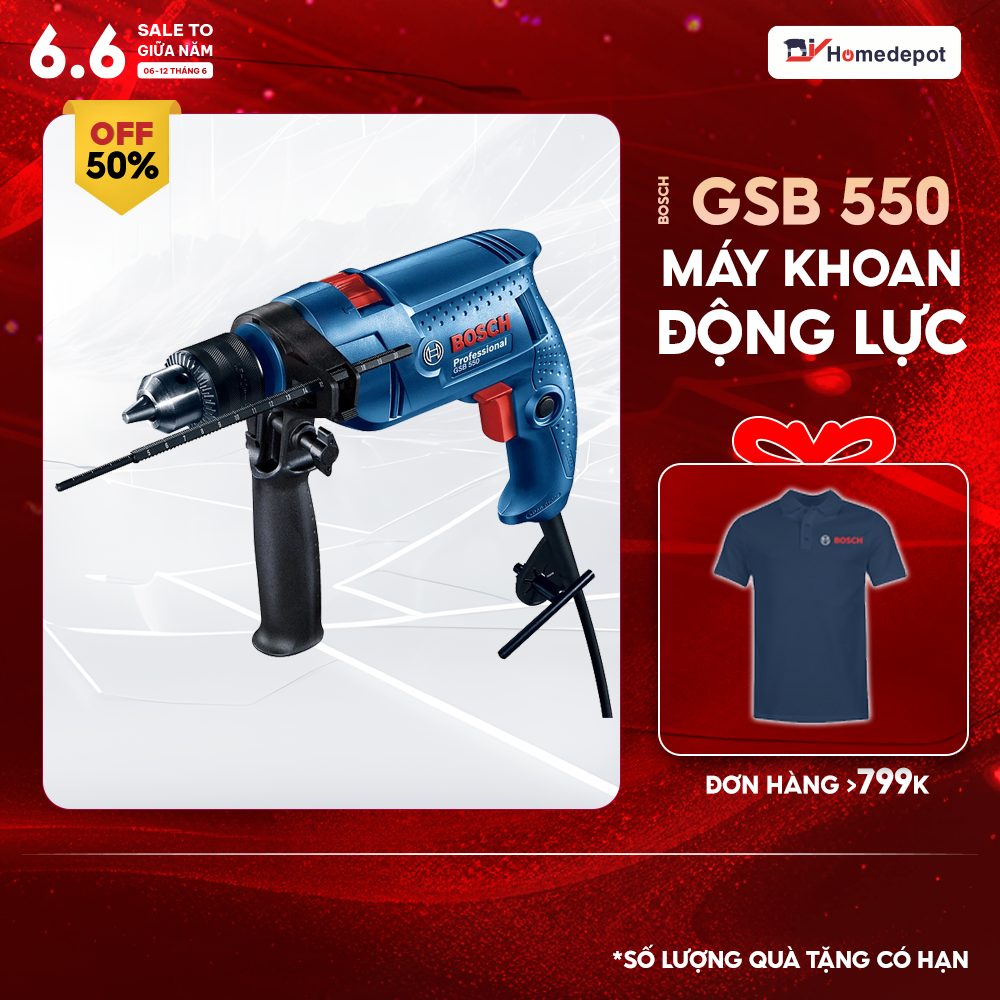 Máy khoan động lực 550W  Bosch GSB 550