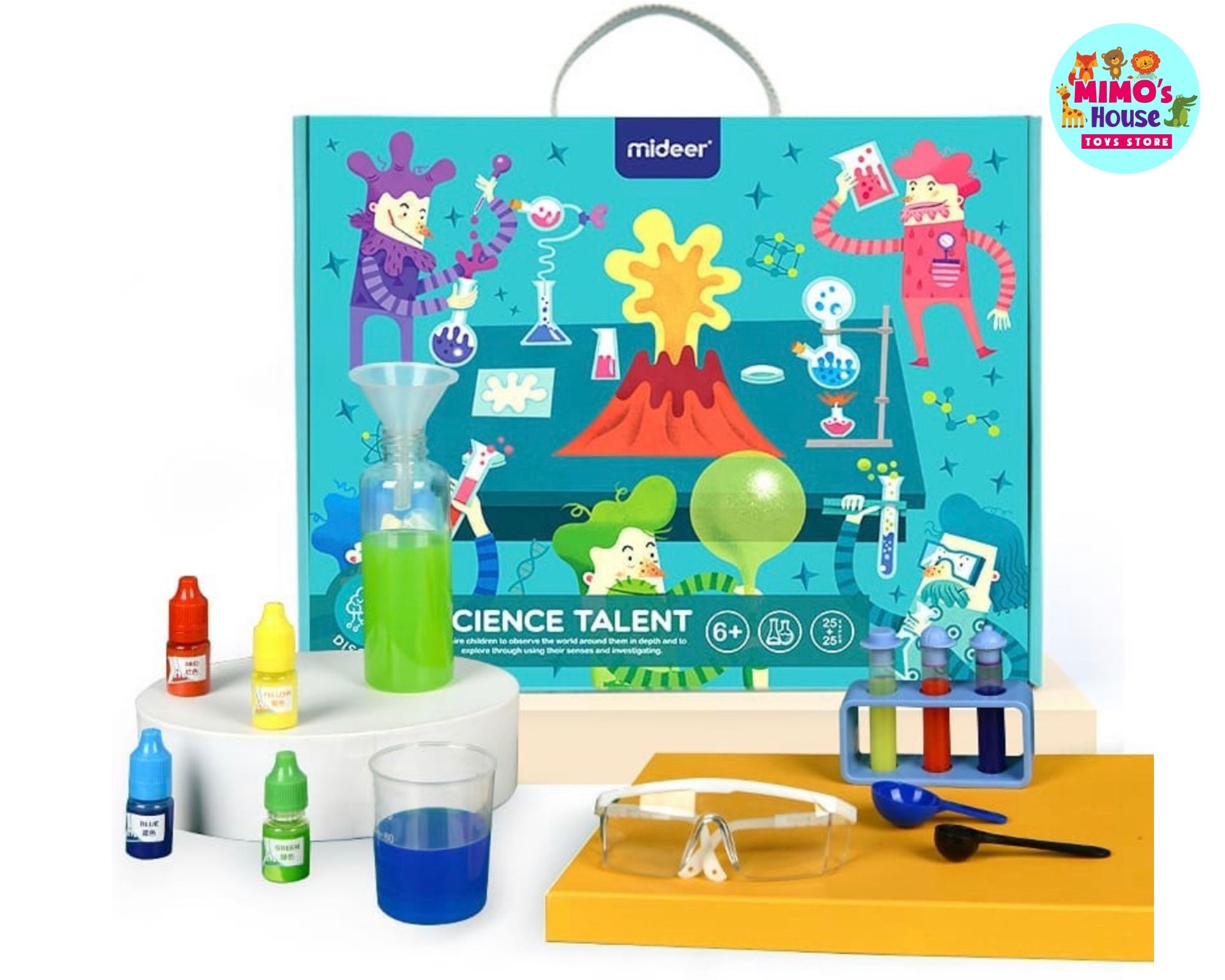 (CÓ H.DẪN TIẾNG VIỆT - SIÊU GIẢM GIÁ) - Bộ Trò Chơi Khoa Học 50 Thí Nghiệm Cho Trẻ 6+ Science Talent Mideer MD0128