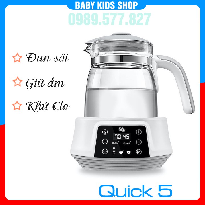 Máy hâm nước pha sữa fatz , máy đun nước pha sữa fatz điện tử - quick 5 - fb3569tk
