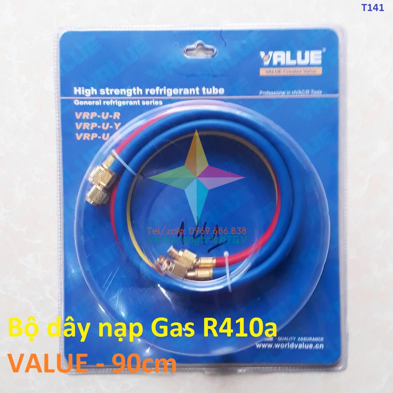 Bộ 03 dây nạp Gas R410 VALUE dài 90cm
