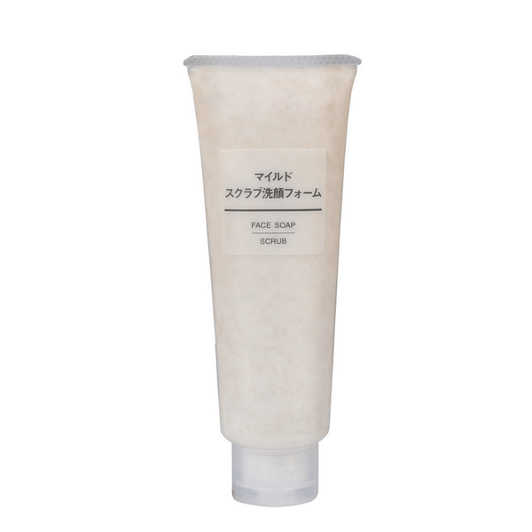 Sửa rửa mặt tẩy da chết  Muji Face Soap Scrup 120g - Nhật Bản