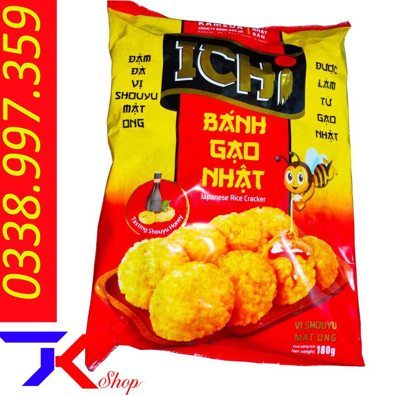 Bánh gạo Ichi Nhật vị mật ong 180g