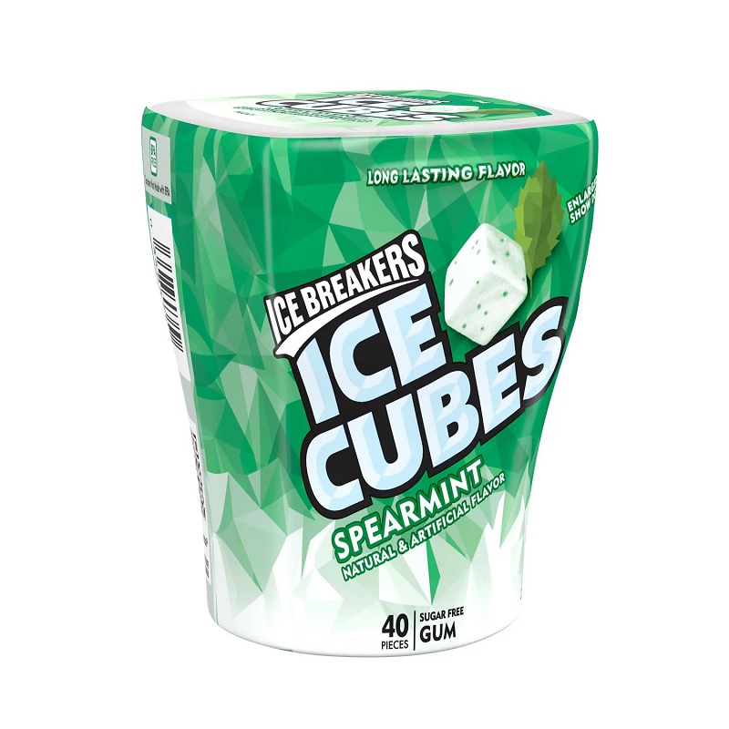 Kẹo cao su Ice cubes spearmint 40 miếng date 1-2024