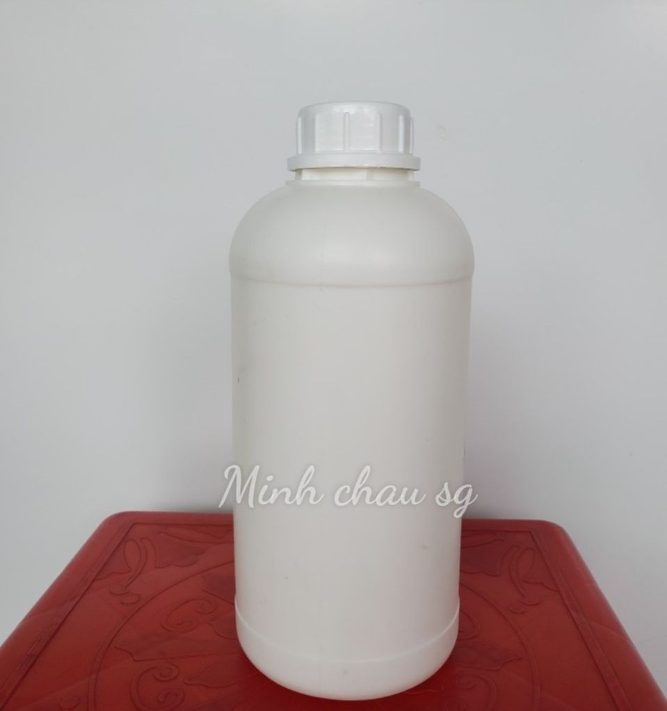 Chai nhựa hdpe 1 lít nắp + seal chống tràn can loại dày - giá rẻ
