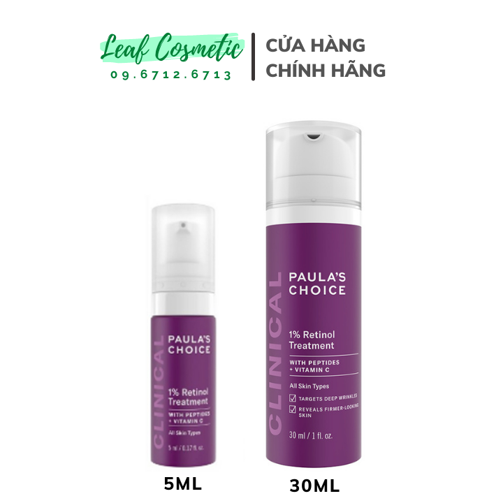 Tinh chất chống nám và nếp nhăn Paula’s Choice Clinical 1% Retinol Treatment