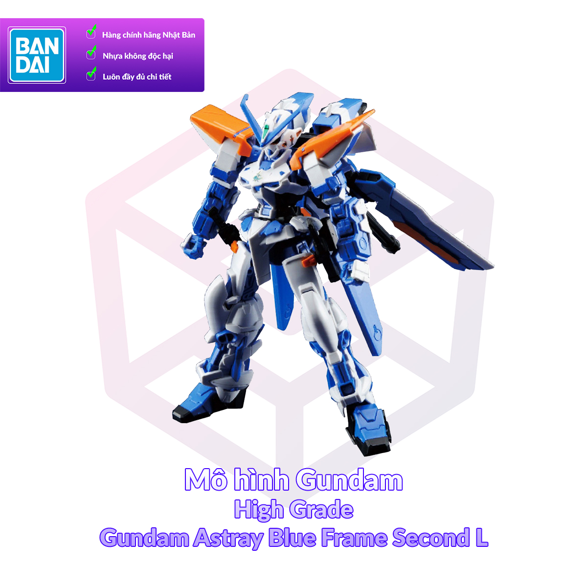 [7-11/12 VOUCHER 8%]Mô hình Gundam Bandai HG 057 Gundam Astray Blue Frame Second L 1/144 Seed vs Astray [GDB] [BHG]