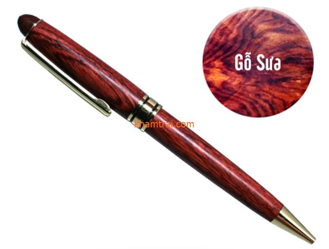 Bút ký gỗ Sưa cao cấp nắp xoay