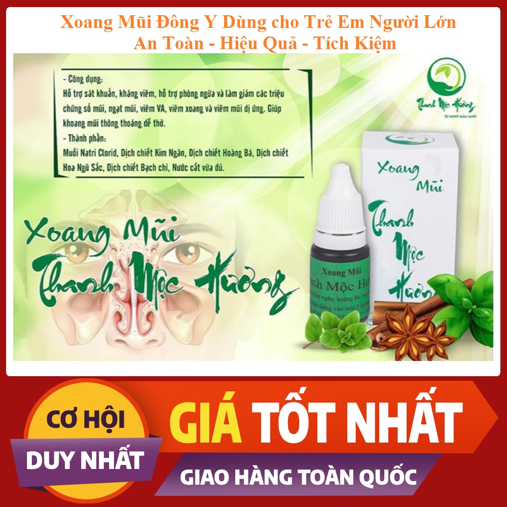 Viêm Xoang Viêm Mũi dị ứng Thanh Mộc Hương Thảo Dược Tự Nhiên Đông Y Gia Truyền Hàng Chuẩn Video Ảnh Thật Công Dụng Sản Phẩm