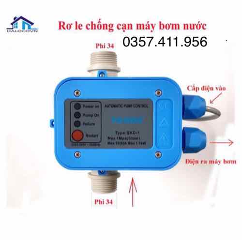 rơ le báo cạn báo đầy cho máy bơm tăng áp