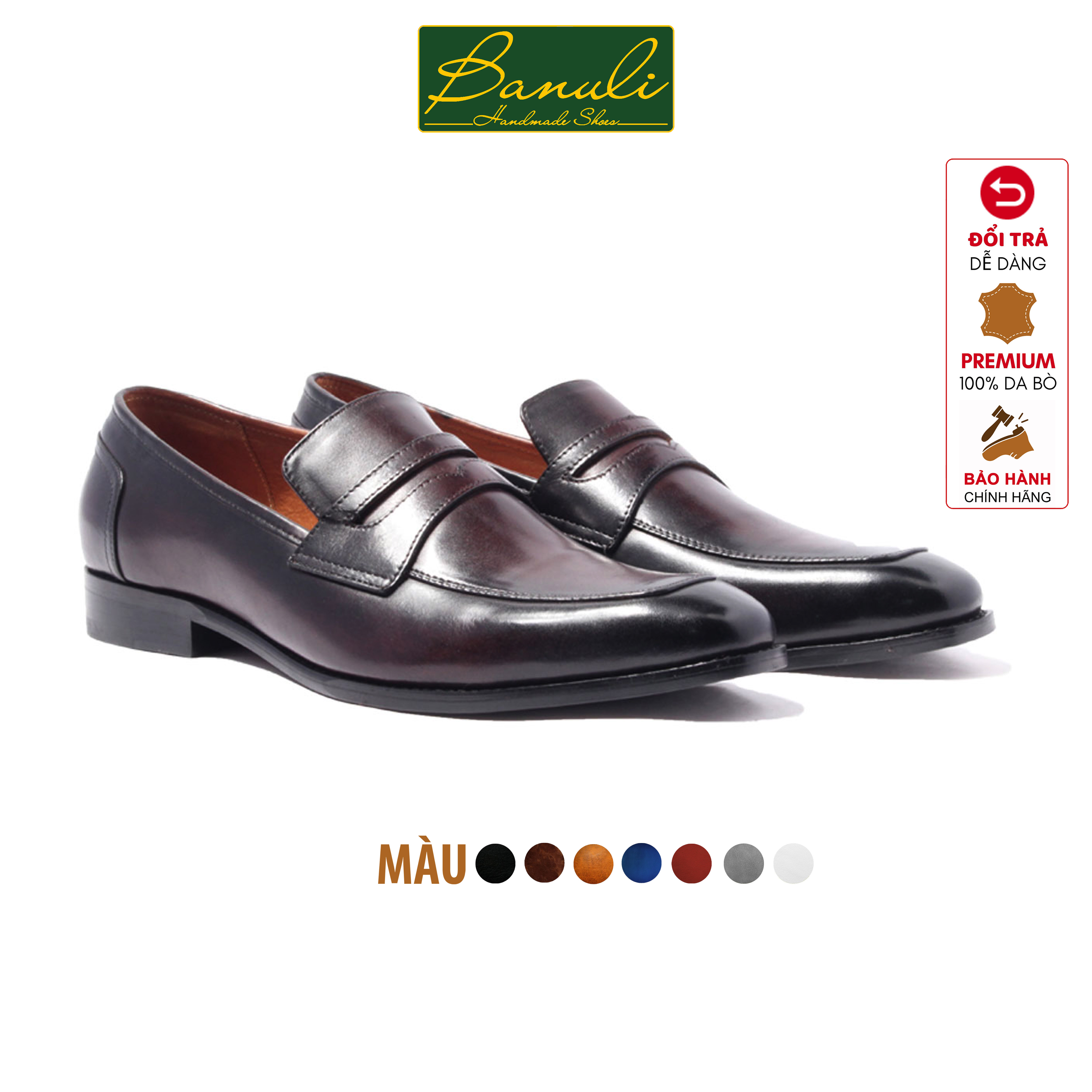 [HCM]Giày Tây Nam Da Bò Mastrotto Italia Cao cấp - H1PL1M0