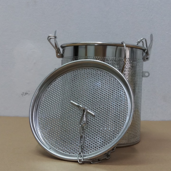 Dụng cụ lọc gia vị INOX đột lỗ đường kính 10cm
