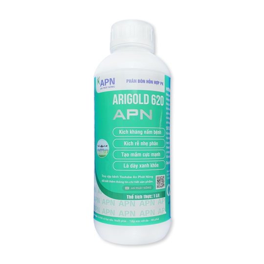 Thuốc trừ bệnh vàng lá, thối rễ, xì mũ, xơ đen, tuyến trùng, hạ phèn - AGRIGOLD 620 (chai 1 lít)
