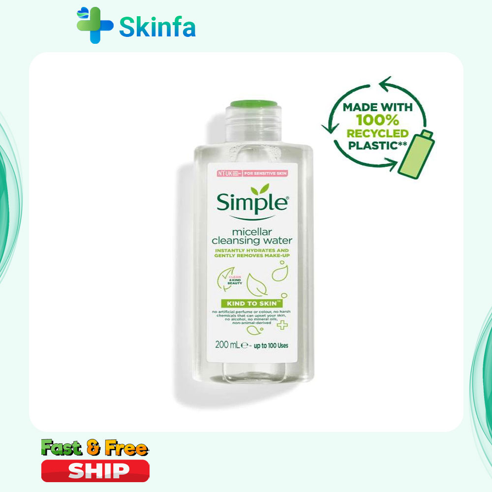 Nước tẩy trang simple dành cho da nhạy cảm 200ml