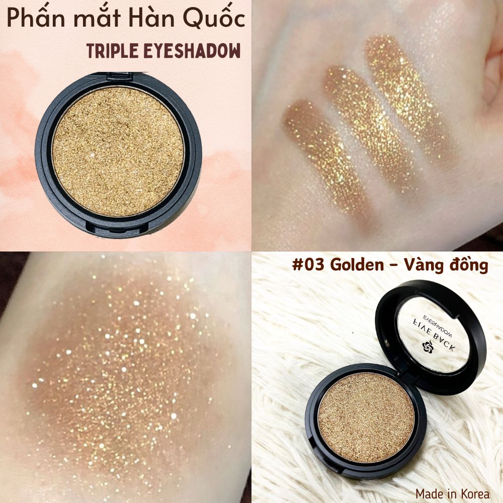 Thanh lý phấn mắt tì vết nhẹ trưng bày - Phấn mắt FB Triple Eyeshadow nhiều màu lựa chọn 3g
