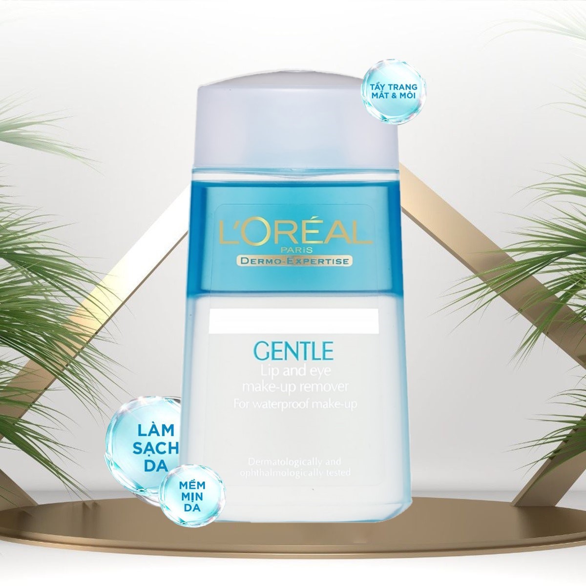 Tẩy Trang Mắt Môi L'Oreal Paris Gentle Lip & Eye 125ml Dầu Tẩy Trang  Chuyên Dụng Cho Môi & Mắt L'Oréal Paris Gentle Lip & Eye Make Up Remover