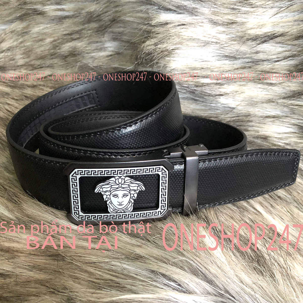 Thắt lưng 100% da bò thật bền đẹp re-a75tl requa shop