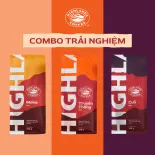 COMBO CAFE TRẢI NGHIỆM HIGHLANDS COFFEE: 3 CÀ PHÊ RANG XAY TRUYỀN THỐNG - CULI - MOKA 200G
